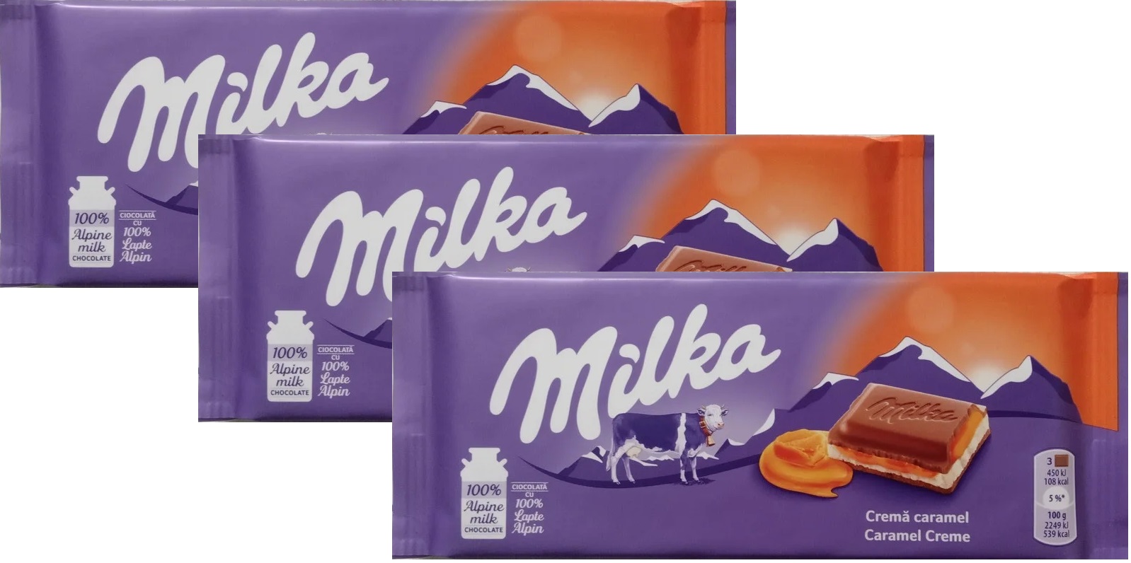 Шоколад Милка Triple Choco 90г