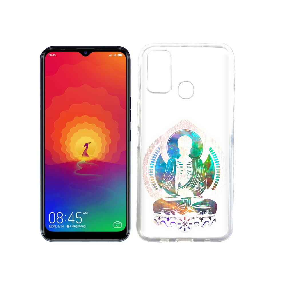 

Чехол MyPads Tocco для Tecno Spark 4 умный скелет, Прозрачный, Tocco