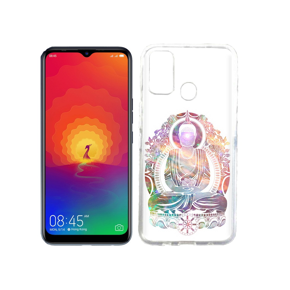 

Чехол MyPads Tocco для Tecno Spark 4 умный мужчина абстракция, Прозрачный, Tocco
