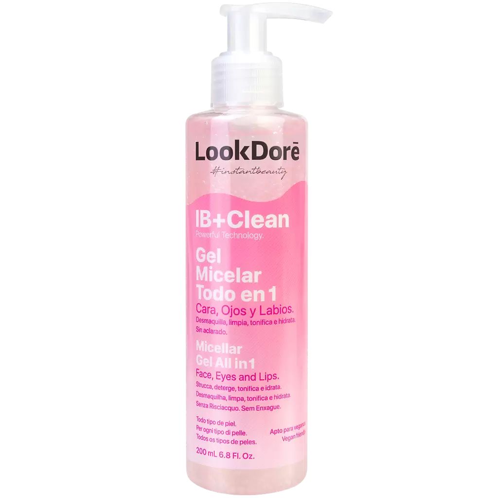 Гель для лица LookDore Ib Clean Micellar Gel All In 1 мицеллярный увлажняющий 200 мл 1513₽