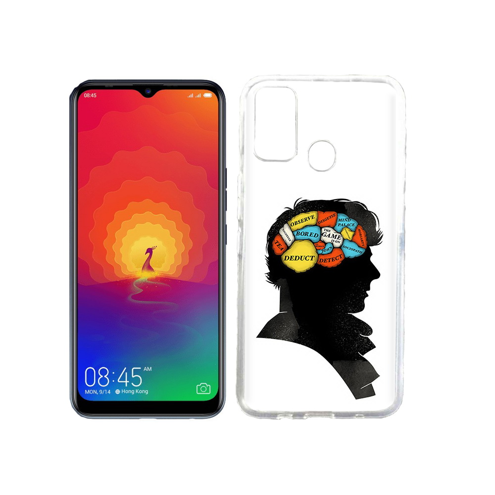 

Чехол MyPads Tocco для Tecno Spark 4 темный рисунок, Прозрачный, Tocco