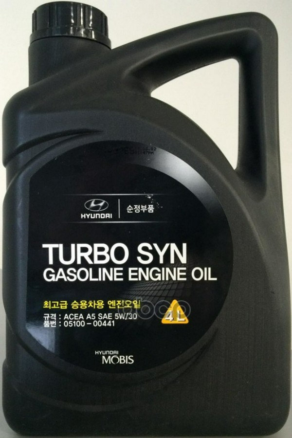 

Моторное масло KIA Turbo Syn Sm/Gf-4 5w30 4л, 0510000441