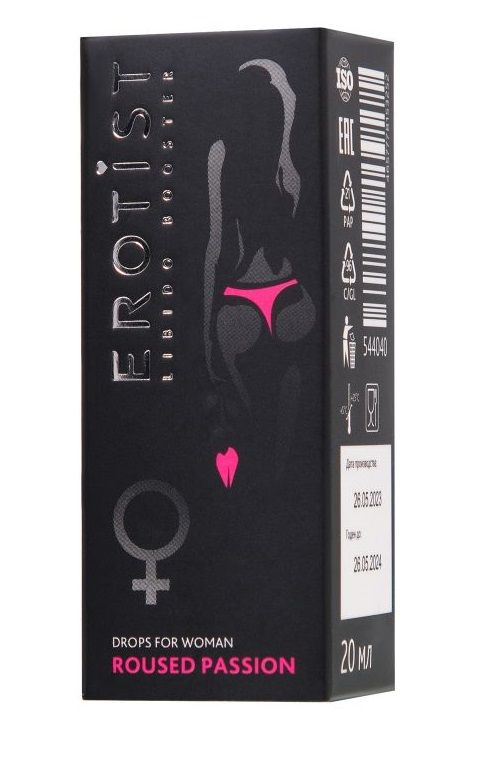 

Возбуждающие капли Erotist Roused Passion для женщин 20 мл