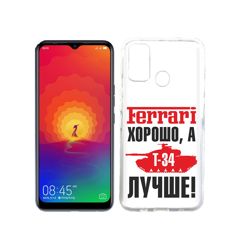 

Чехол MyPads Tocco для Tecno Spark 4 т 34 лучше, Прозрачный, Tocco