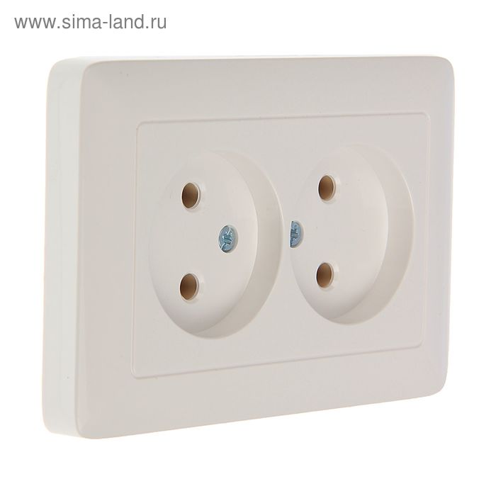 

Розетка двойная встраиваемая Schneider electric 1889774, Белый