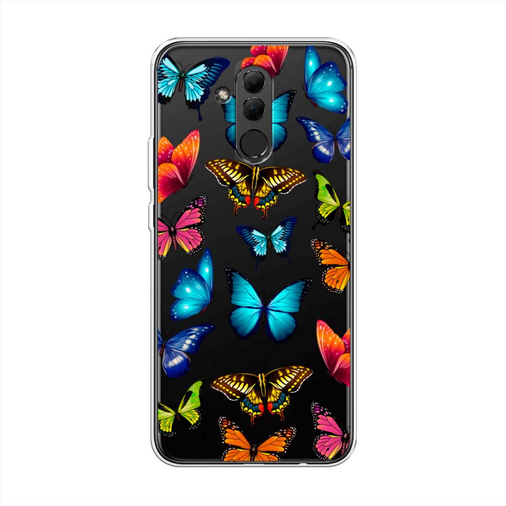 фото Чехол awog "разные бабочки" для huawei mate 20 lite