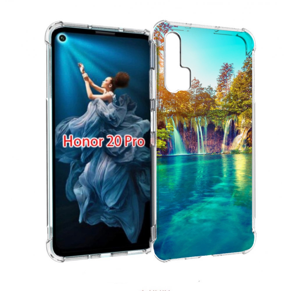 

Чехол бампер MyPads Водапад-2 для Honor 20 Pro противоударный, Прозрачный, Tocco