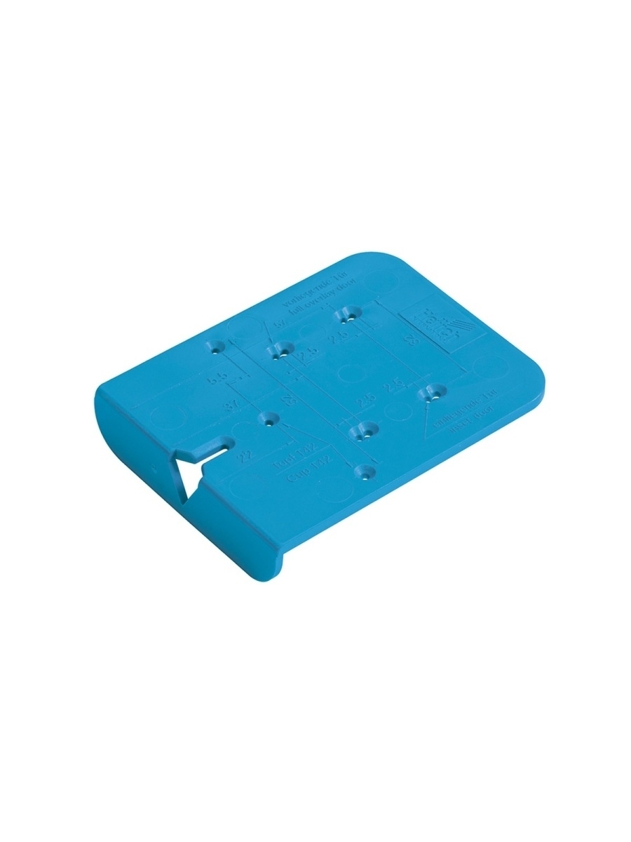 Разметочный шаблон для петель Hettich MP00263, голубой кондуктор шаблон для врезания мебельных петель многофункциональный