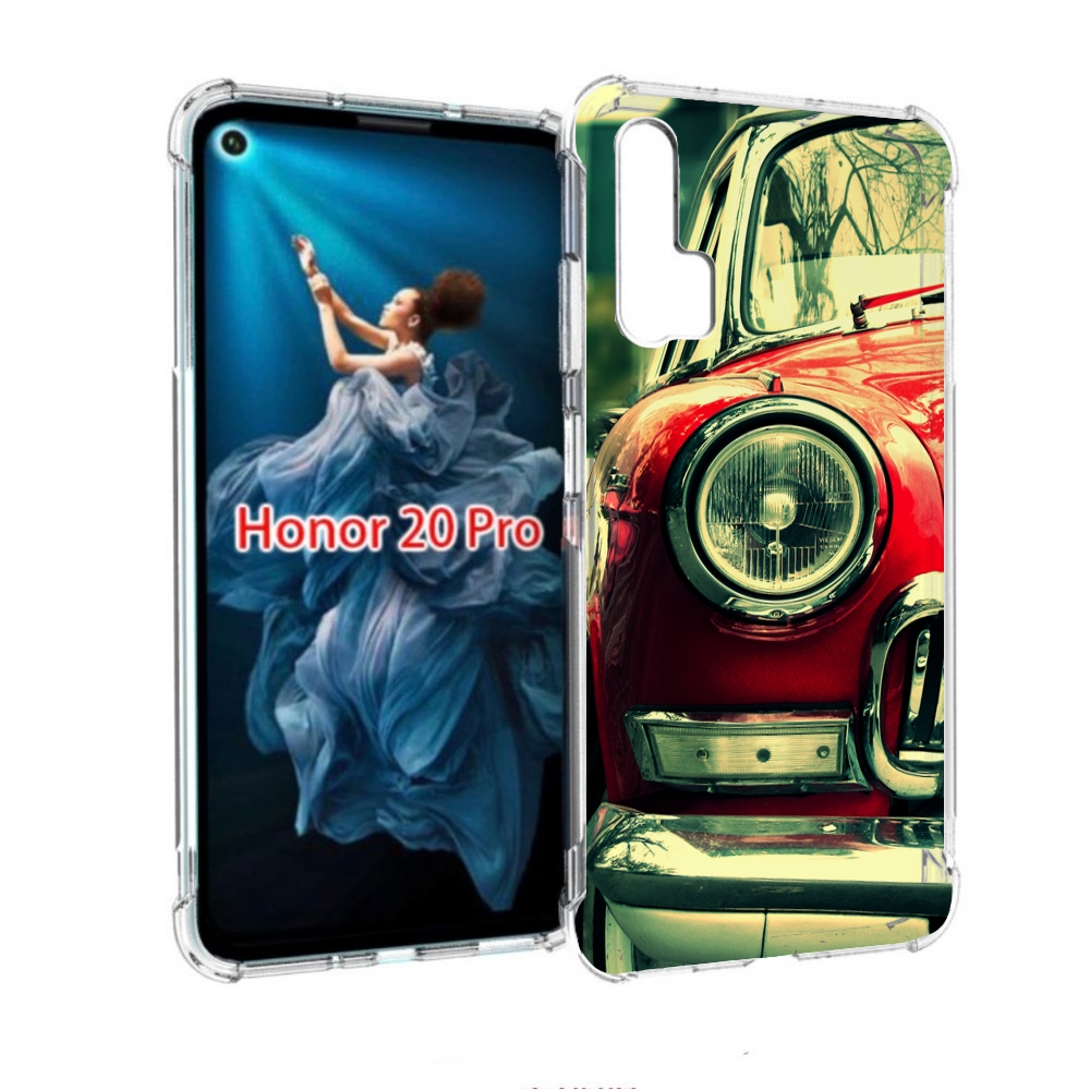 

Чехол бампер MyPads Винтажная-машина мужской для Honor 20 Pro пр, Прозрачный, Tocco