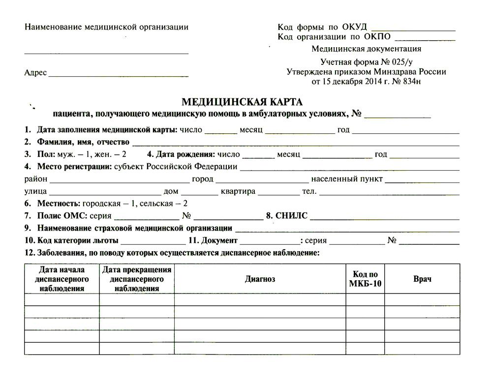 фото Книга медицинская карта пациента, получающего медицинскую помощь в амбулаторных условиях эксмо