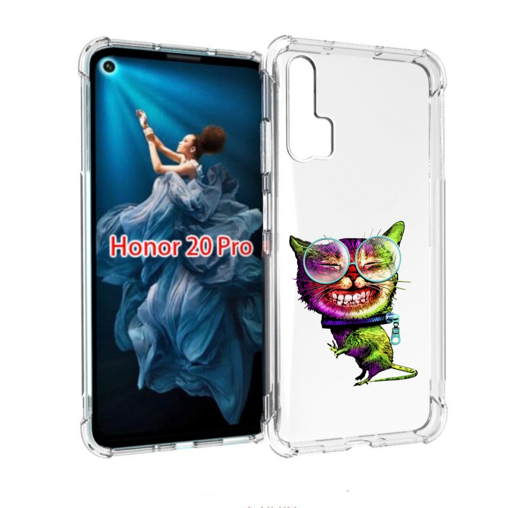 

Чехол бампер MyPads Веселый кот для Honor 20 Pro противоударный, Прозрачный, Tocco