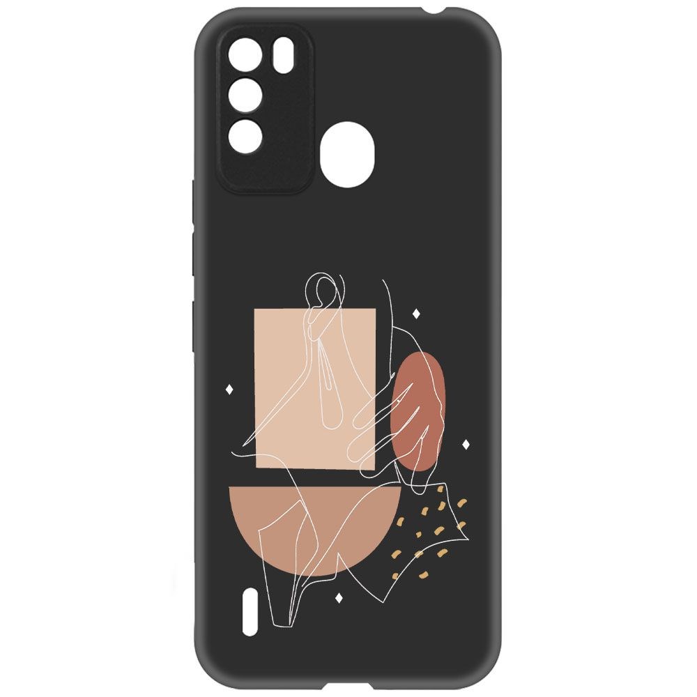 

Чехол-накладка Krutoff Soft Case Изящность для ITEL Vision 1 Pro черный