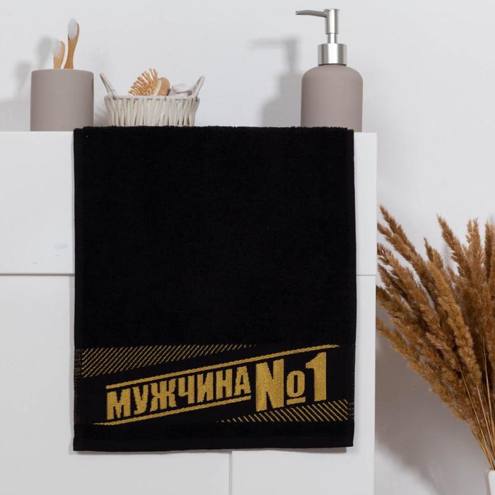 

Полотенце махровое Этель «Мужчина №1» 30х60 см, 100% хл, 360гр/м2