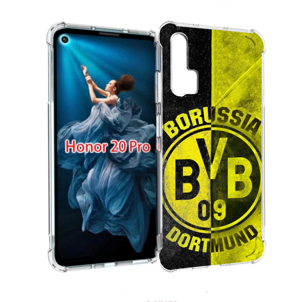 

Чехол бампер MyPads Боруссия мужской для Honor 20 Pro противоуда, Прозрачный, Tocco