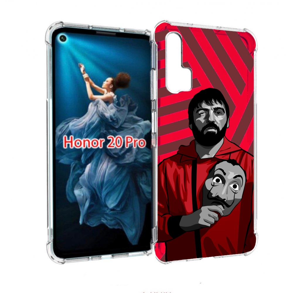 

Чехол бампер MyPads Богата-Бумажный-дом для Honor 20 Pro противо, Прозрачный, Tocco