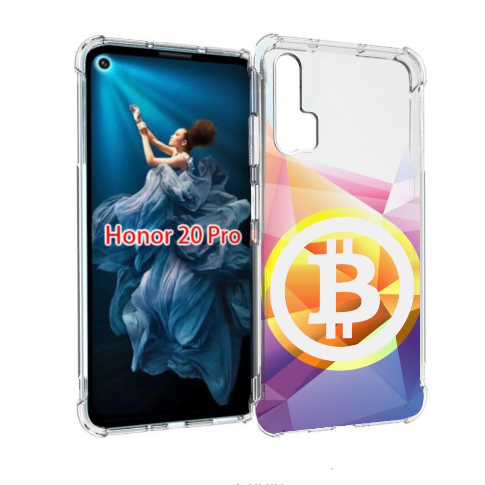 

Чехол бампер MyPads Биткоин для Honor 20 Pro противоударный, Прозрачный, Tocco