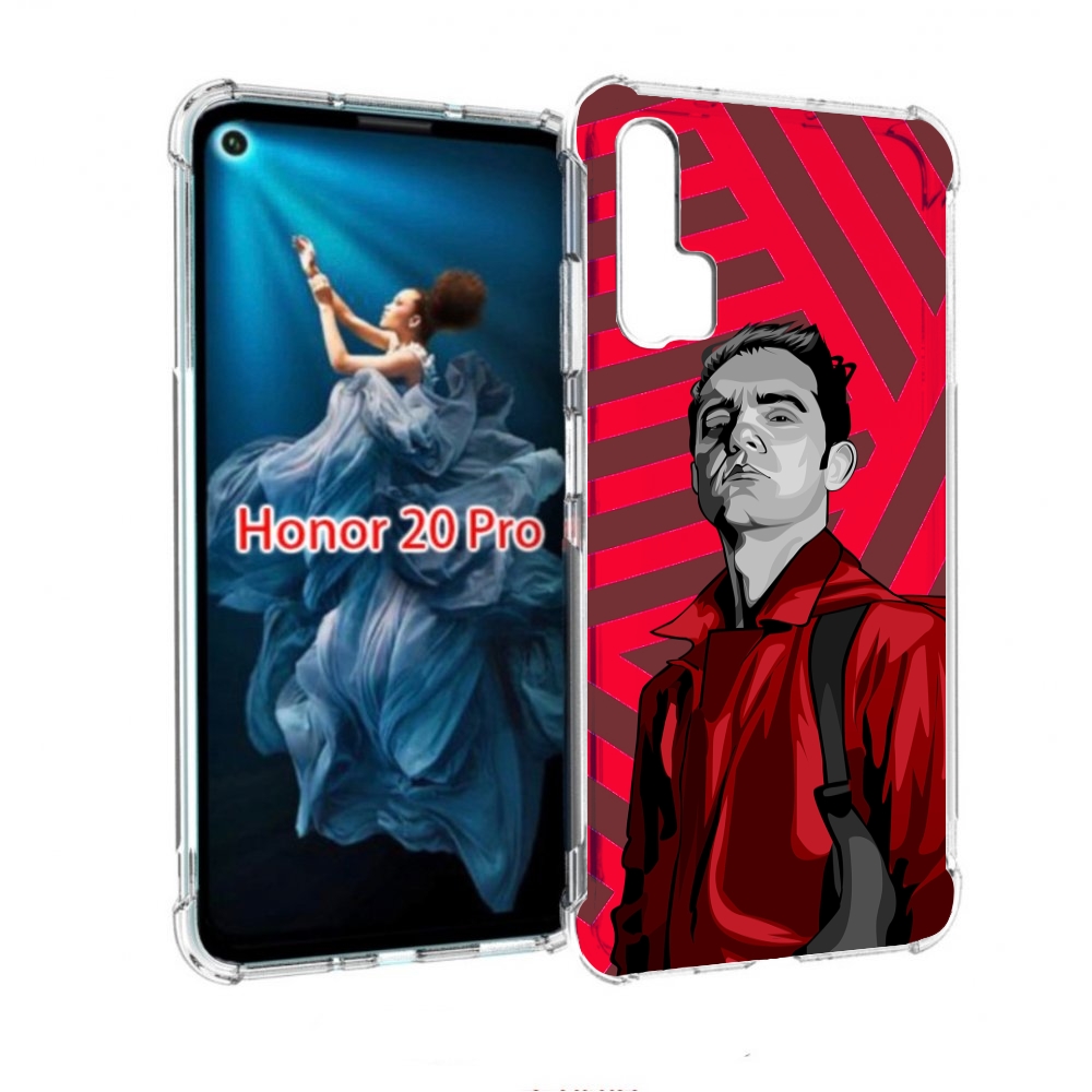 

Чехол бампер MyPads Берлин-бумажный-дом для Honor 20 Pro противо, Прозрачный, Tocco