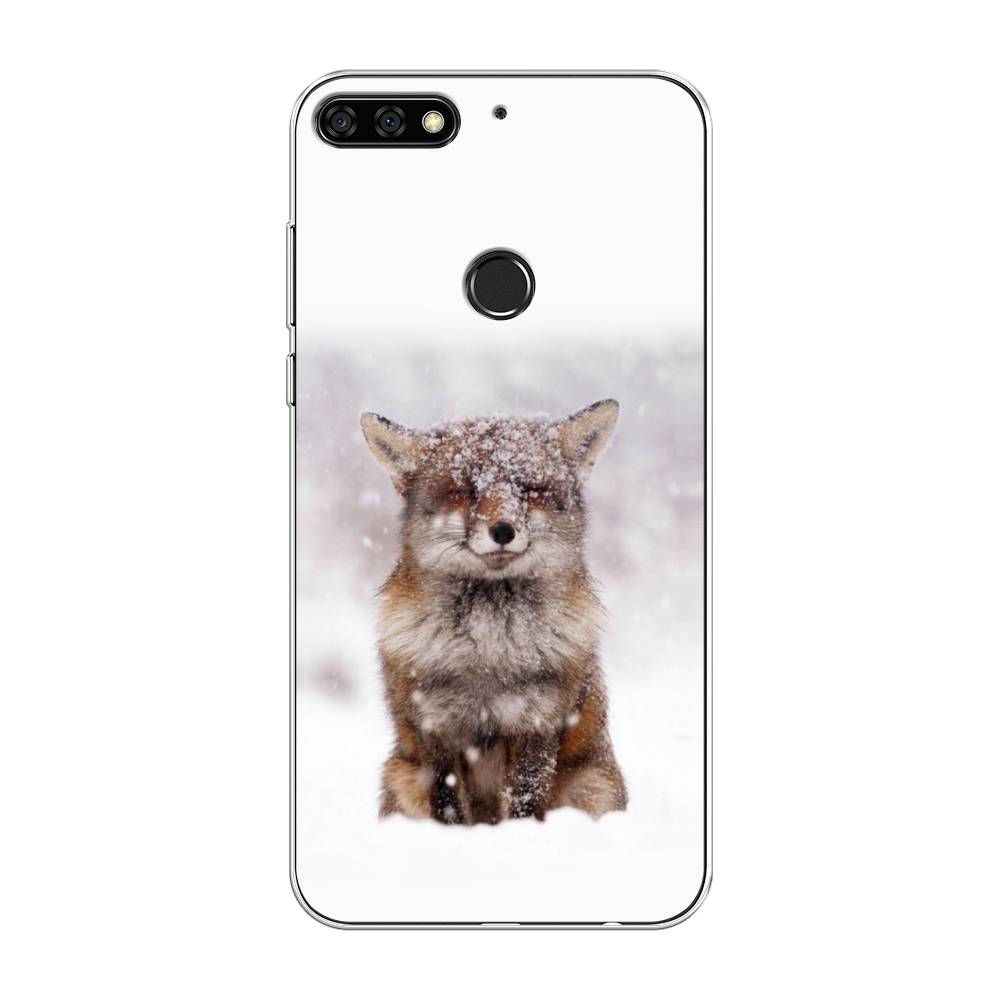 

Чехол на Huawei Nova 2 Lite "Зимняя лиса", Белый;серый;коричневый, 64650-1