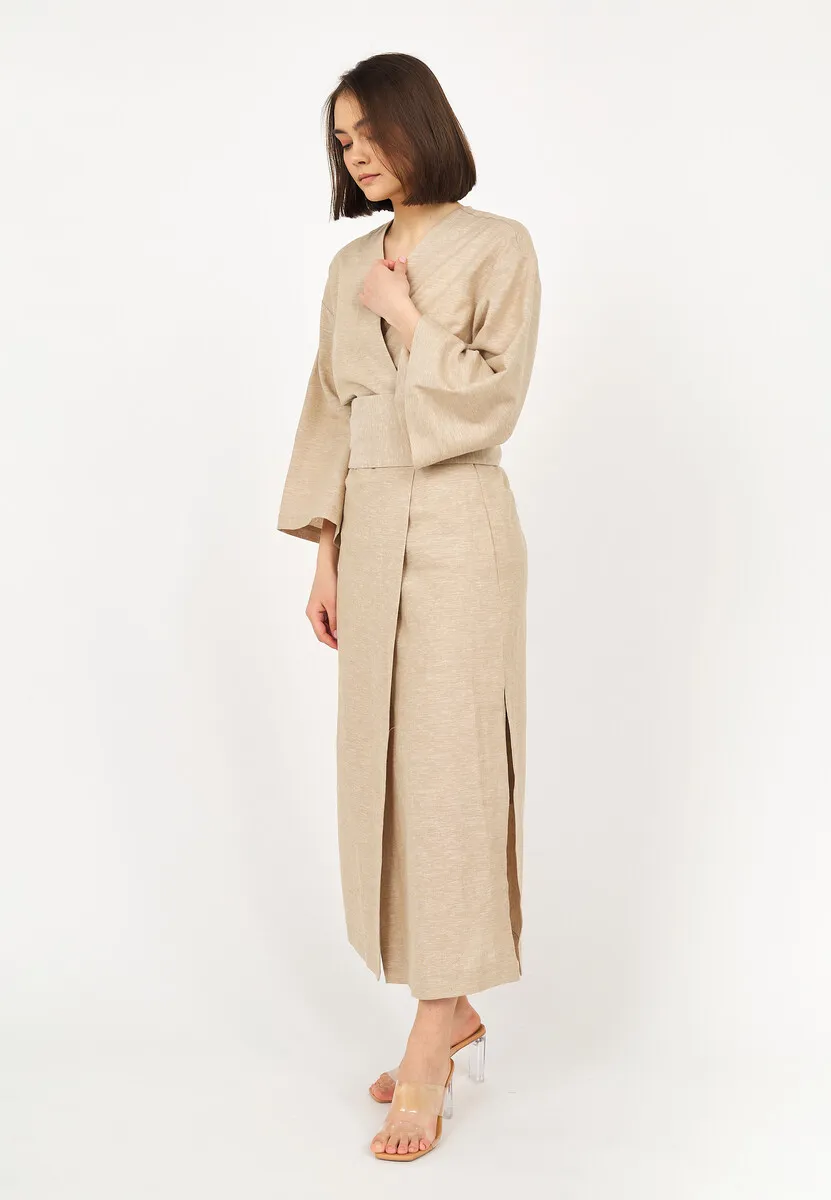 

Халат женский Supreme Selection LA VIA ESTELAR бежевый 42 RU, LA VIA ESTELAR