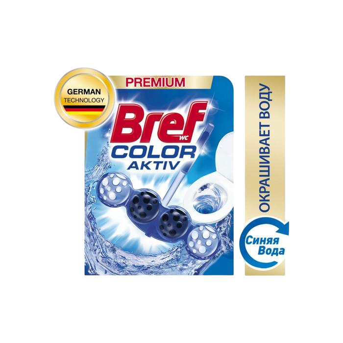 

Туалетный блок Bref Color Activ, с хлор-компонентом, 50 г