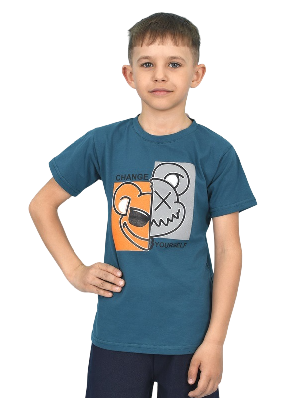 

Футболка детская LIDEKO kids 655-23, сине-зеленый, 116, Бирюзовый, 655-23