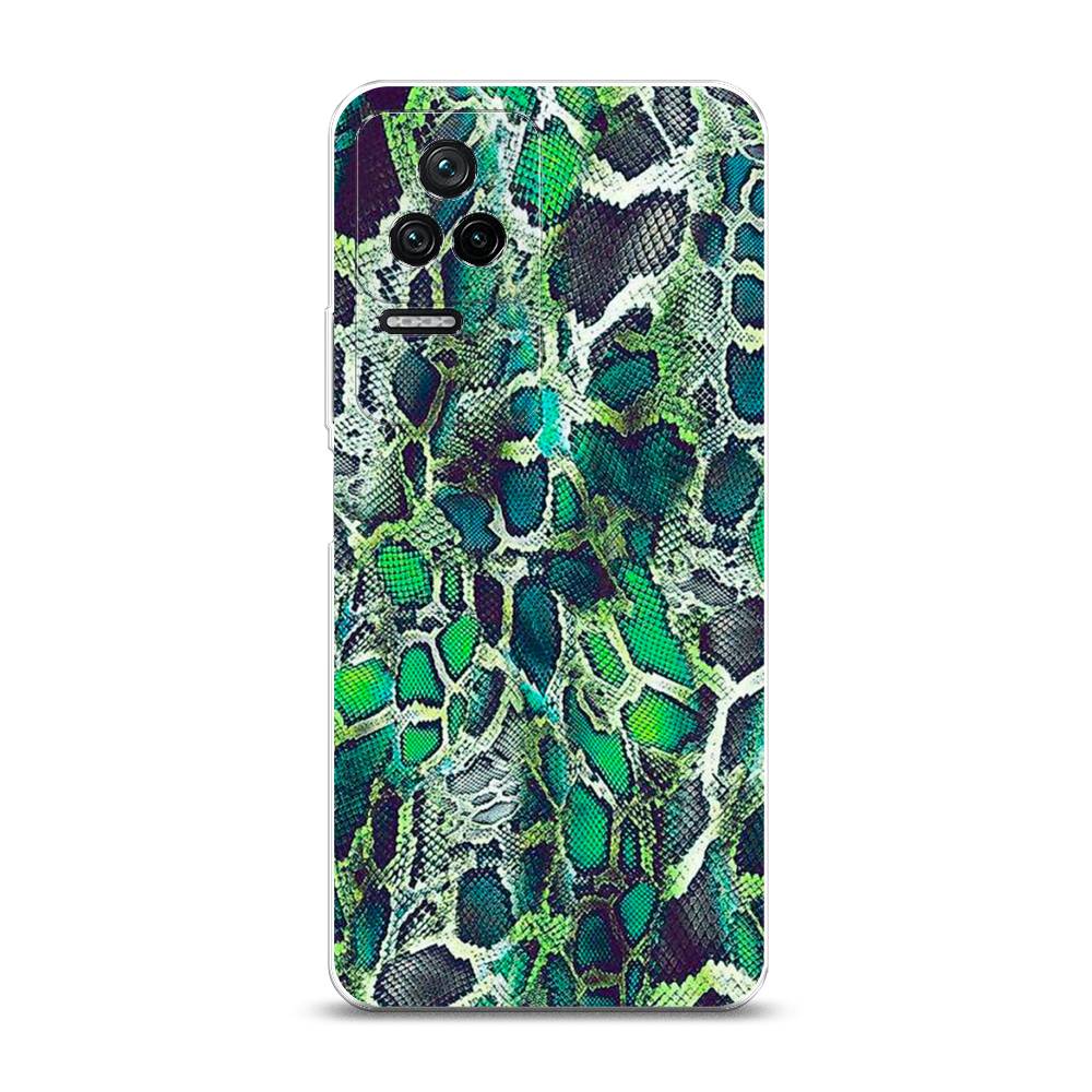 

Чехол Awog на Poco F4/Redmi K40S "Зеленая кожа змеи", Разноцветный, 314650-3