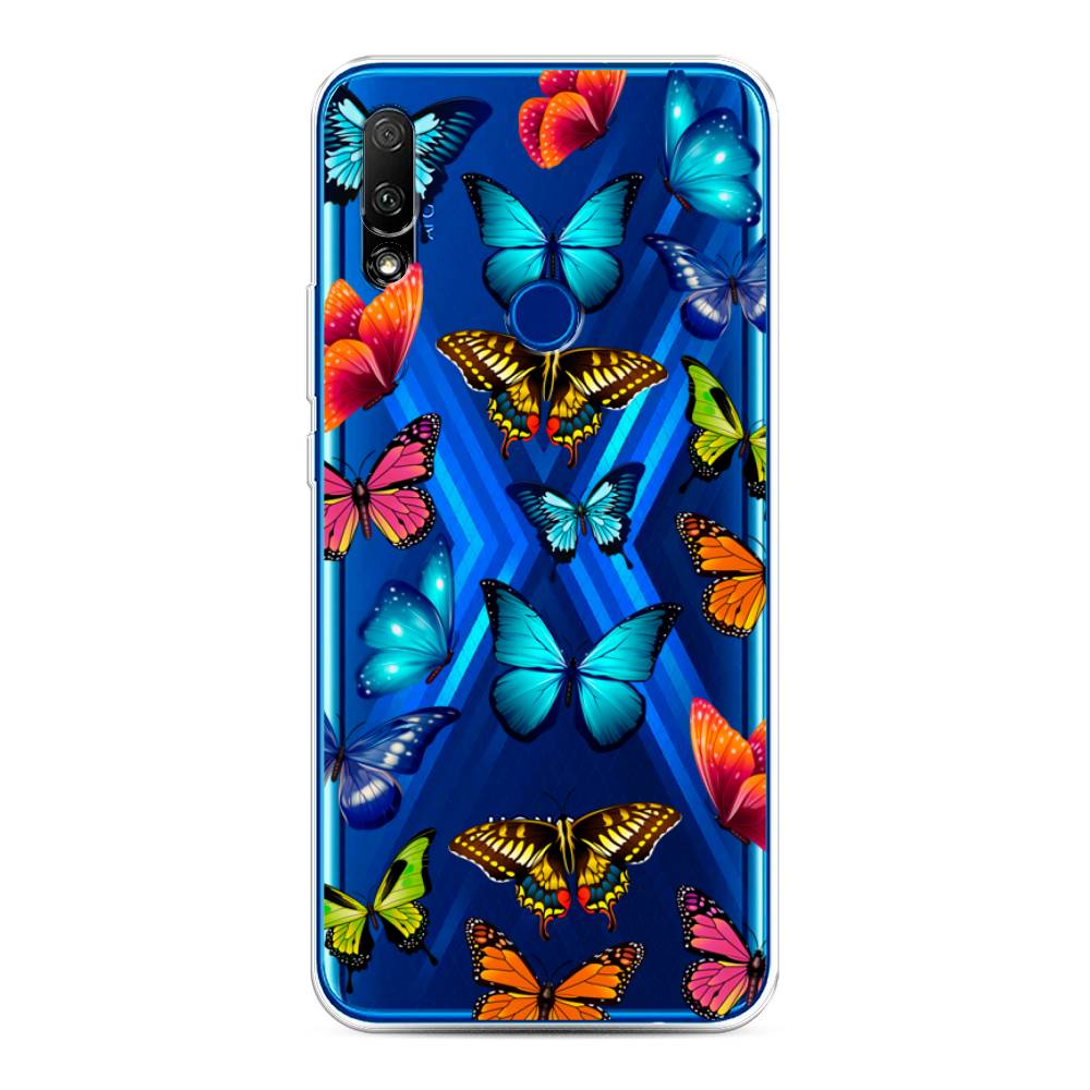 фото Чехол awog "разные бабочки" для honor 9x