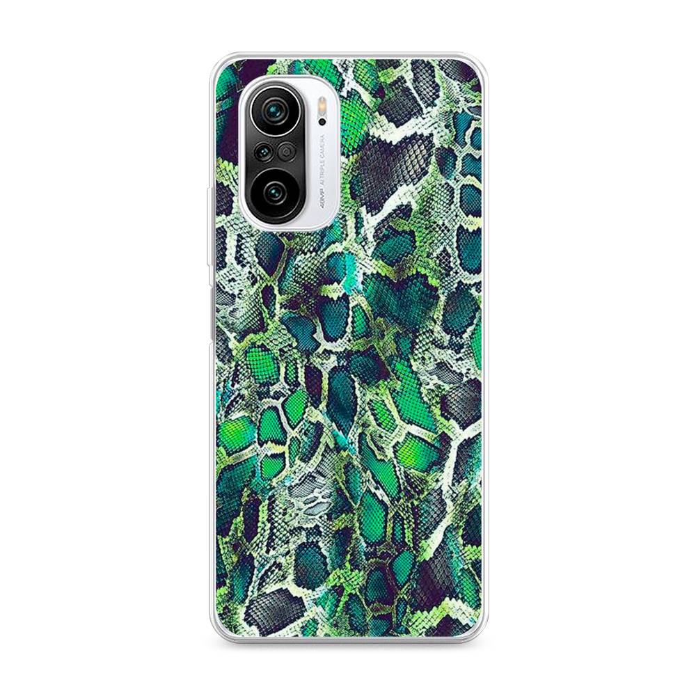 

Чехол Awog на Xiaomi Redmi K40 "Зеленая кожа змеи", Разноцветный, 310950-3