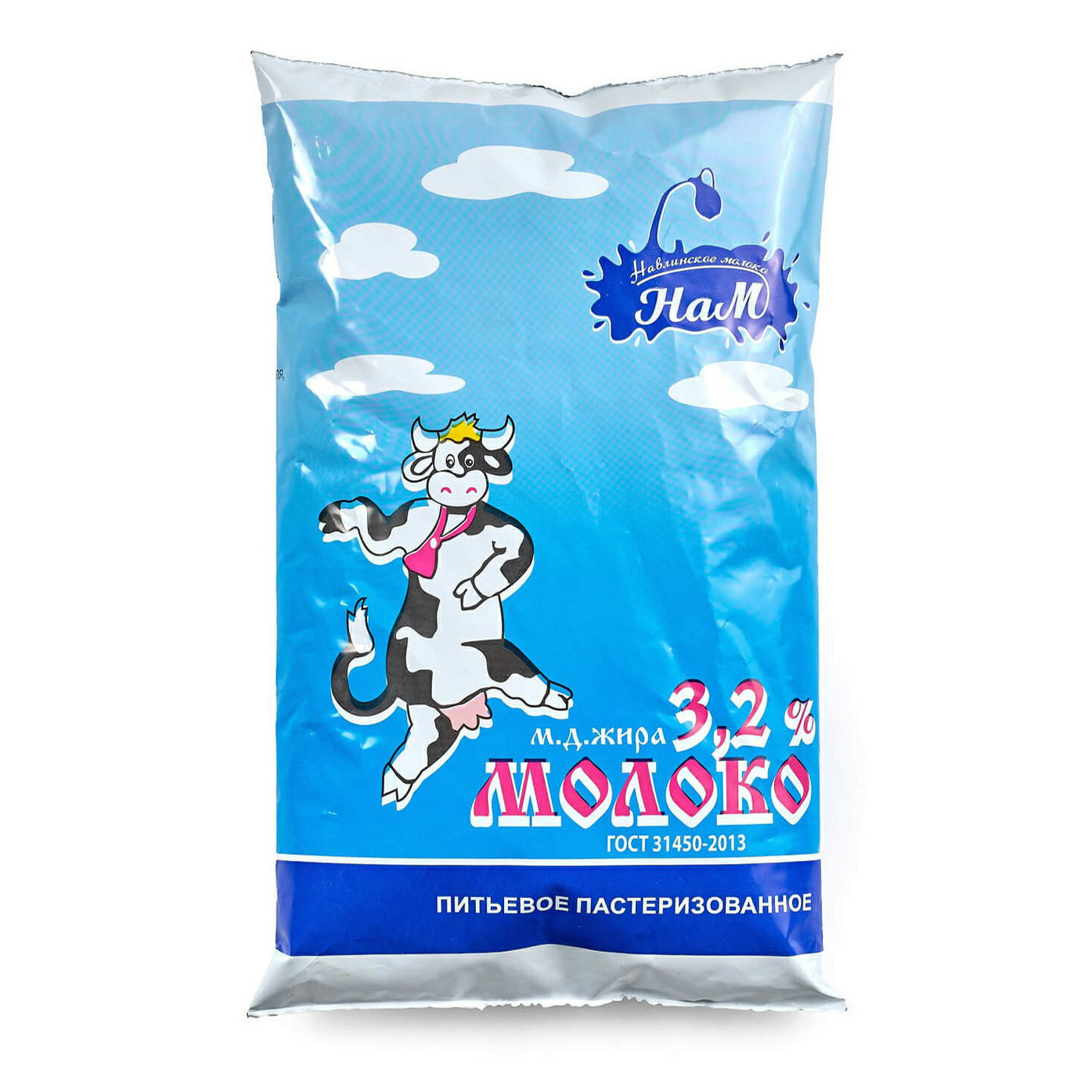 

Молоко 3,2% пастеризованное 0,9 л Нам