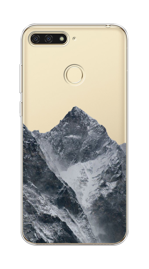 

Чехол на Honor 7C "Горы арт 4", Серый;бежевый, 64550-2