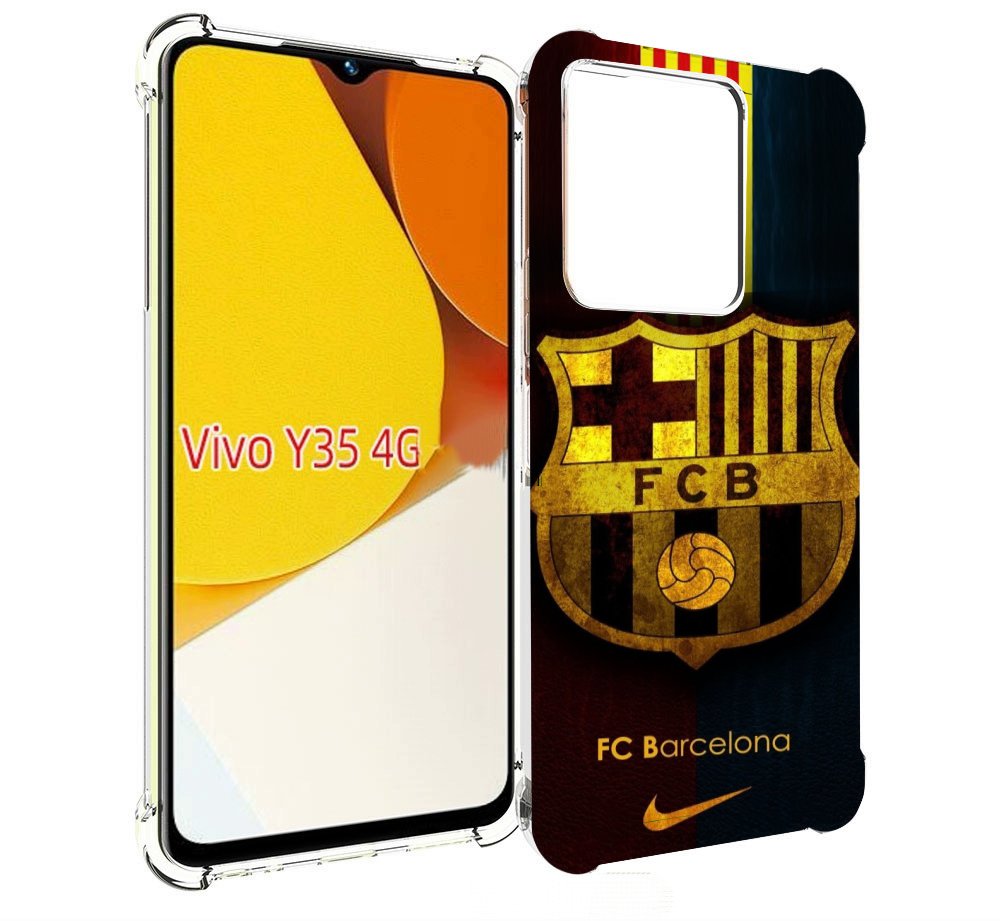 

Чехол MyPads фк барселона мужской для Vivo Y35 4G 2022 / Vivo Y22, Прозрачный, Tocco