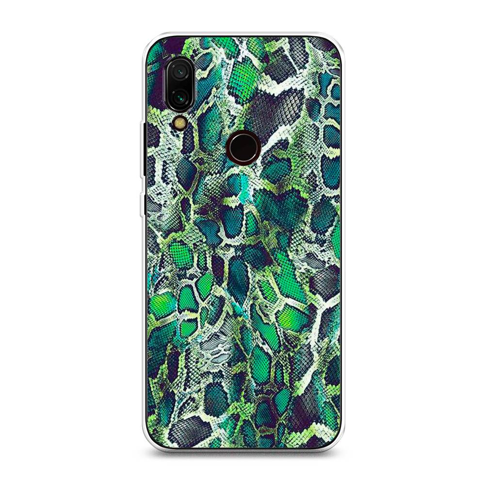 

Чехол Awog на Xiaomi Redmi 7 "Зеленая кожа змеи", Разноцветный, 35050-3