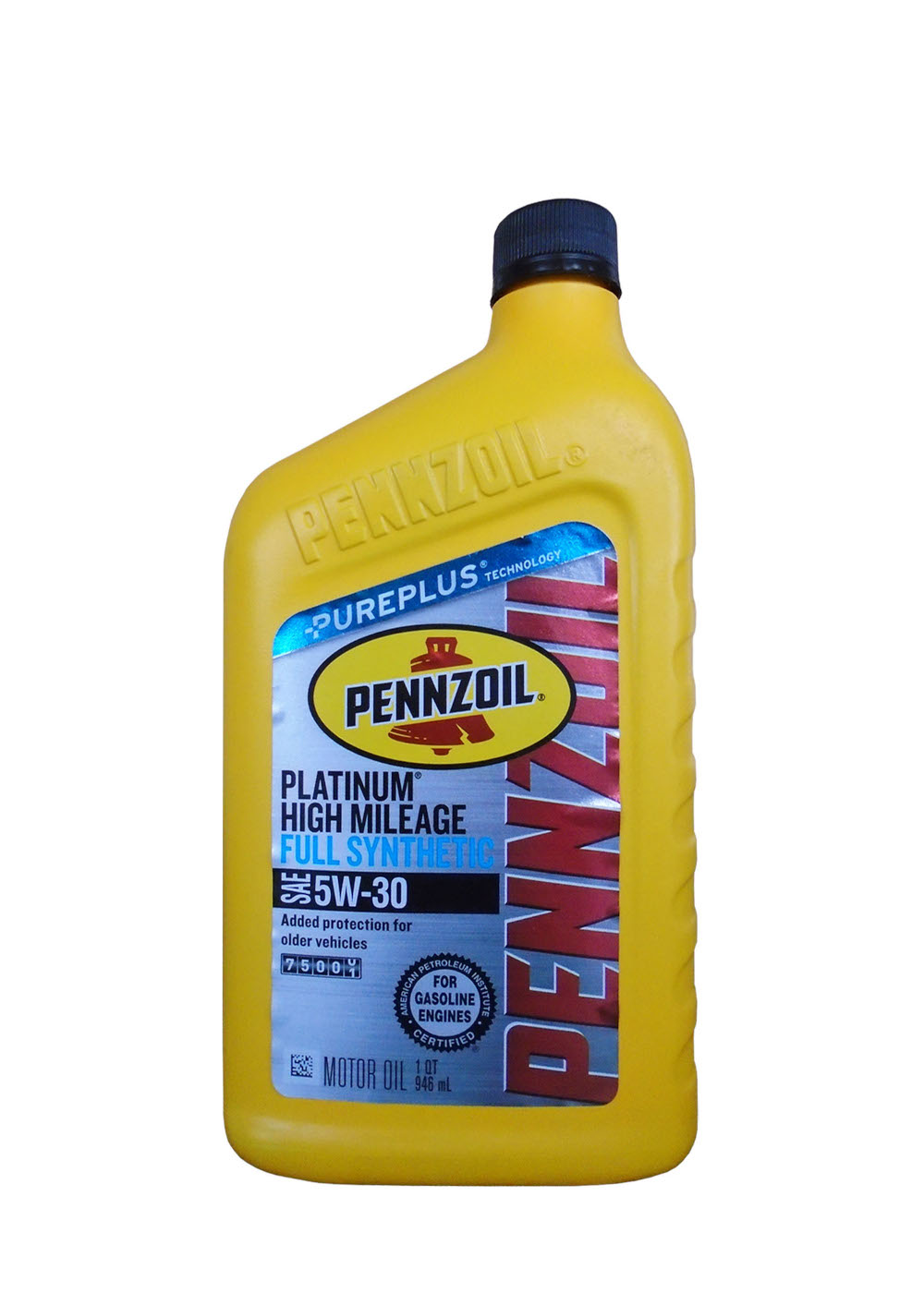 фото Моторное масло pennzoil platinum high mileage vehicle 5w30 0,946 л