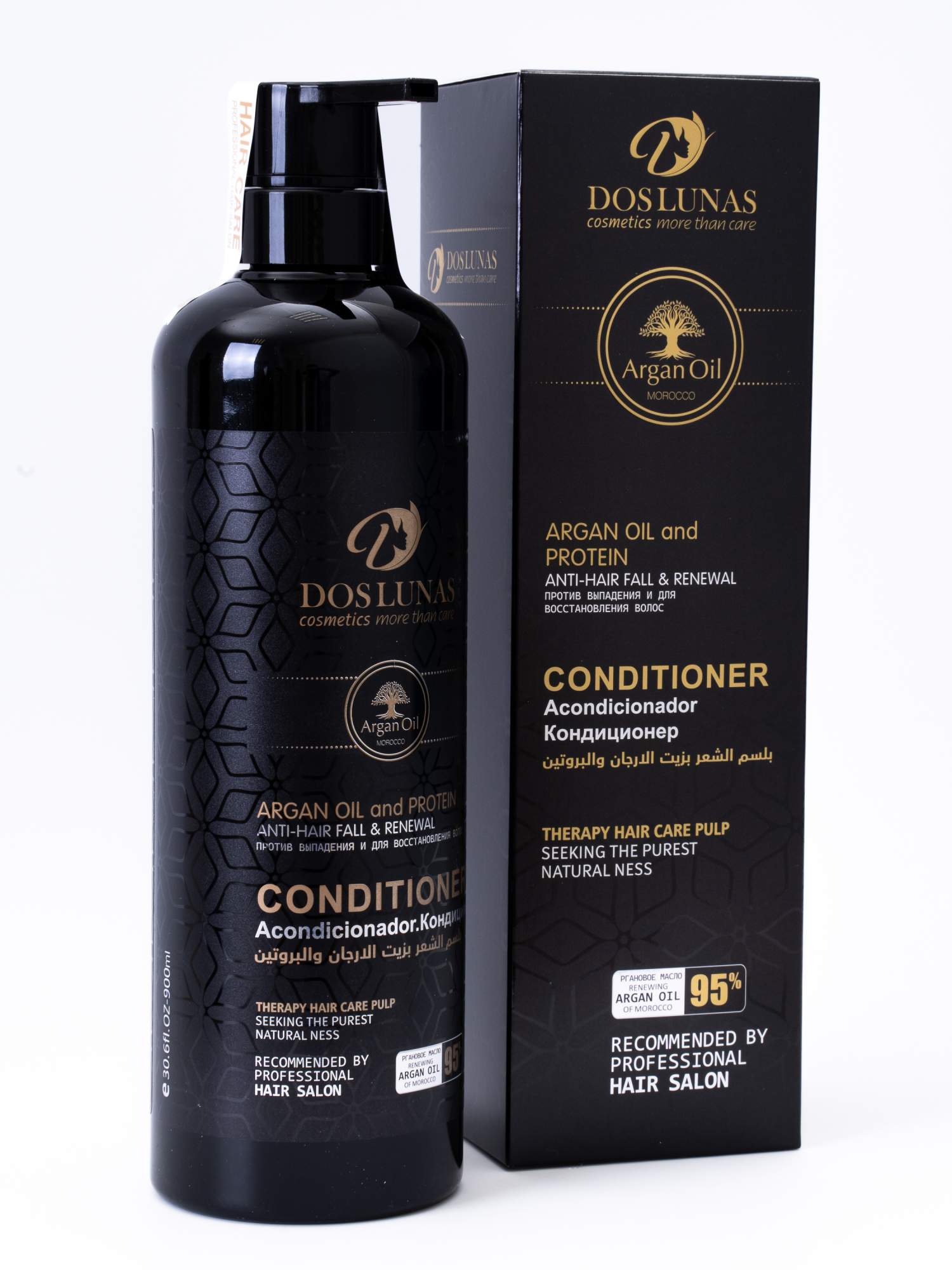 Кондиционер для волос с аргановым маслом и протеином DOS LUNAS 900мл