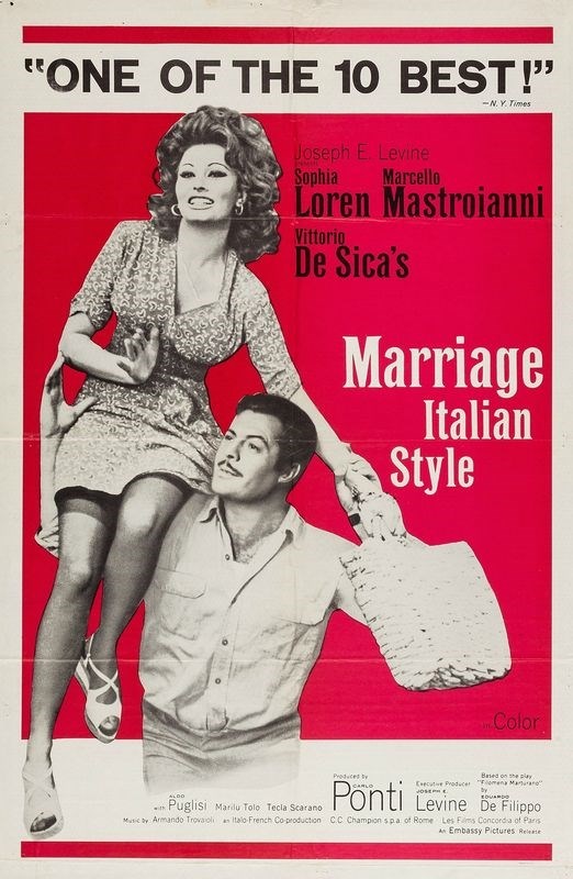 

Постер к фильму "Брак по-итальянски" (Matrimonio all'italiana) A3