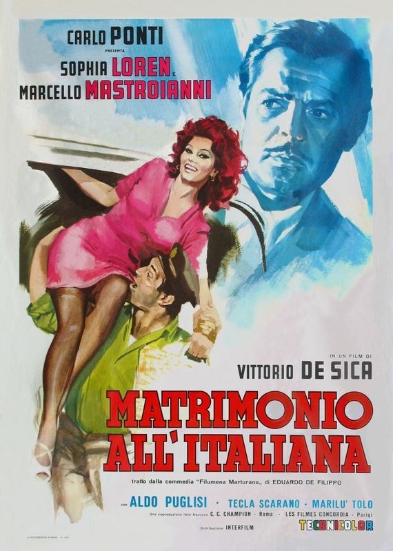 

Постер к фильму "Брак по-итальянски" (Matrimonio all'italiana) A3