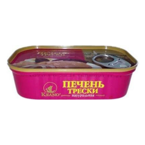 

Печень трески Keano натуральная 120 г