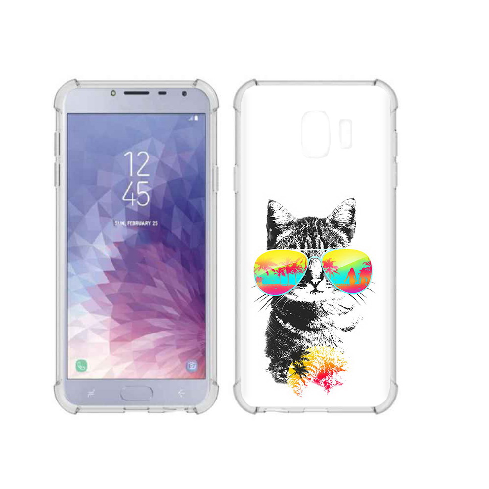 

Чехол MyPads Tocco для Samsung Galaxy J4 (2018) крутой кот, Прозрачный, Tocco