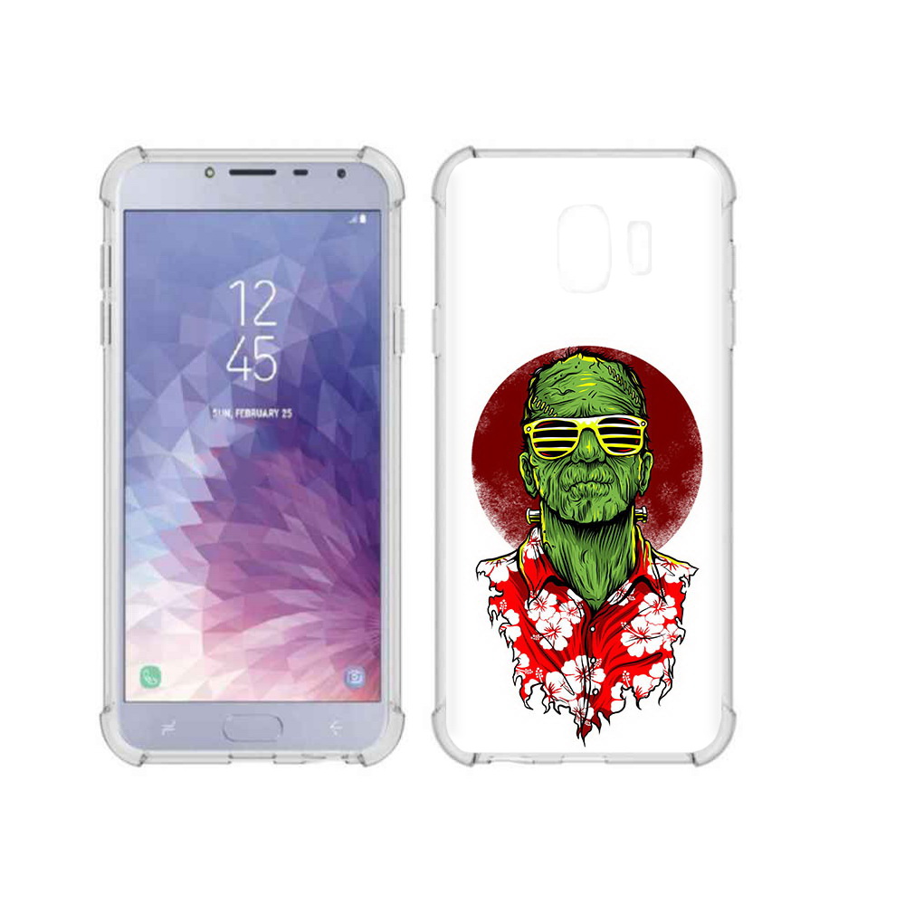 

Чехол MyPads Tocco для Samsung Galaxy J4 (2018) крутой зеленый мужчина в очках, Прозрачный, Tocco