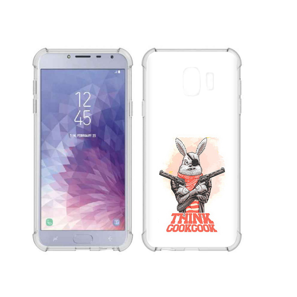 

Чехол MyPads Tocco для Samsung Galaxy J4 (2018) кролик пират, Прозрачный, Tocco