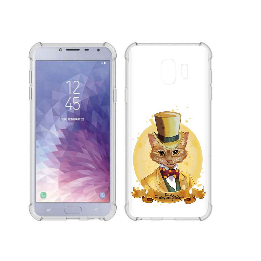 

Чехол MyPads Tocco для Samsung Galaxy J4 (2018) кот юрист, Прозрачный, Tocco