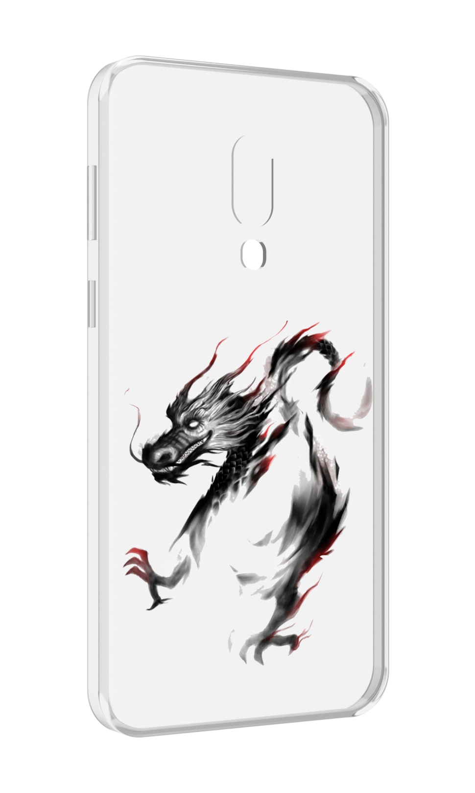 

Чехол MyPads черный дракон для Meizu 16 Plus / 16th Plus, Прозрачный, Tocco
