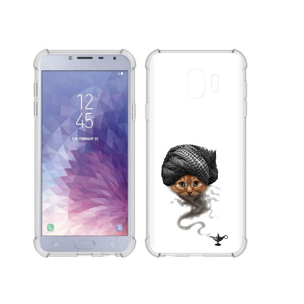 

Чехол MyPads Tocco для Samsung Galaxy J4 (2018) кот джин, Прозрачный, Tocco