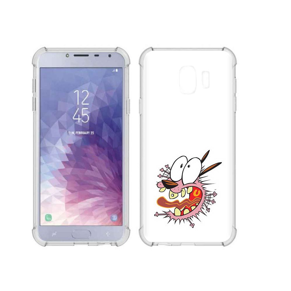 

Чехол MyPads Tocco для Samsung Galaxy J4 (2018) испуганный бобик, Прозрачный, Tocco
