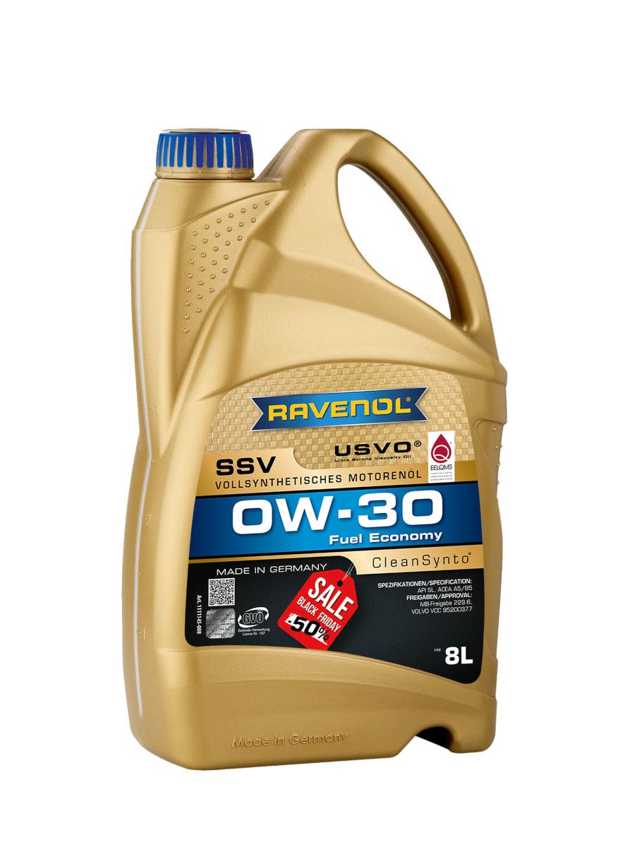 Моторное масло Ravenol SSV Fuel Economy 0W30 8 л