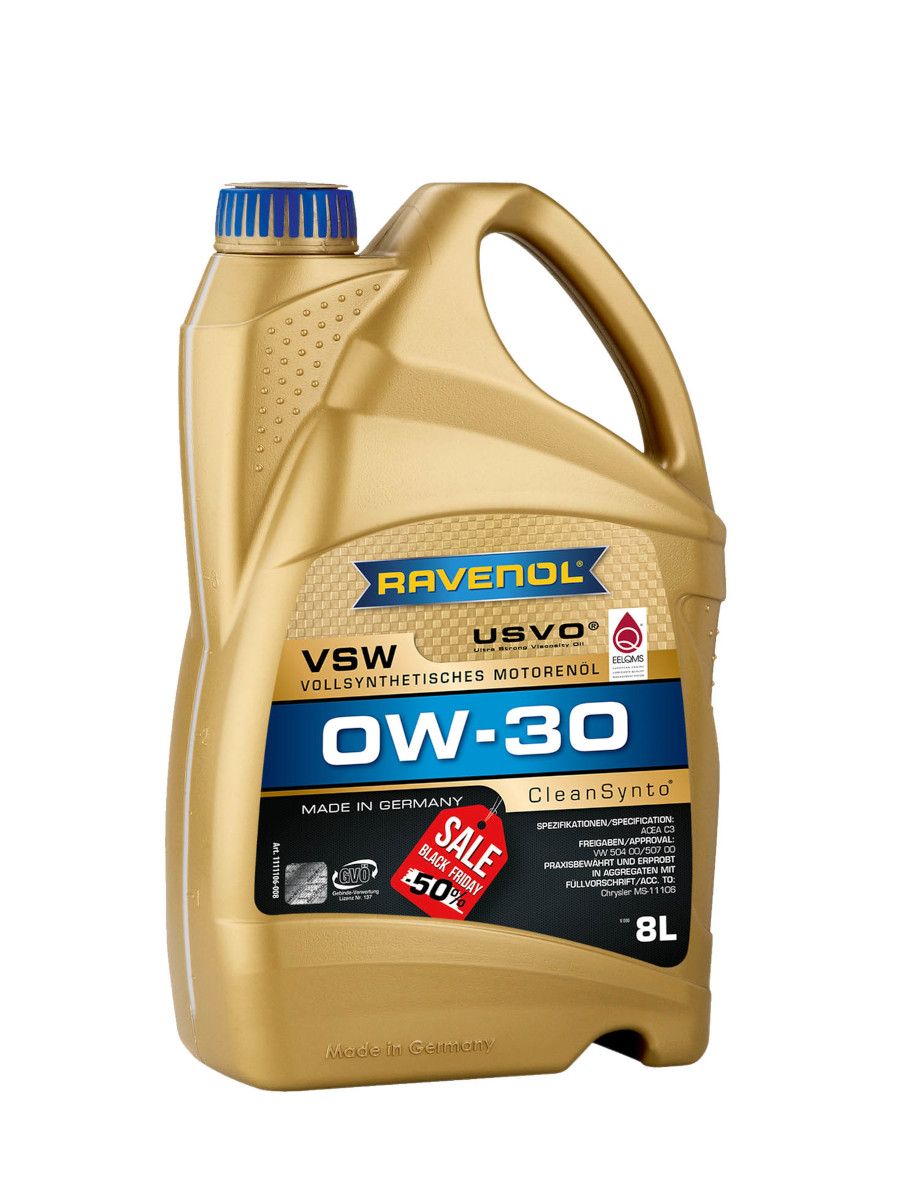 Моторное масло Ravenol VSW 0W30 8 л