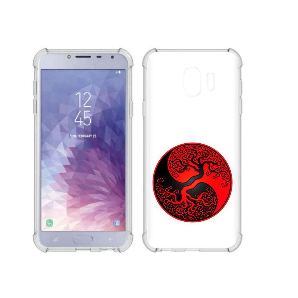

Чехол MyPads Tocco для Samsung Galaxy J4 (2018) инь янь дерево, Прозрачный, Tocco