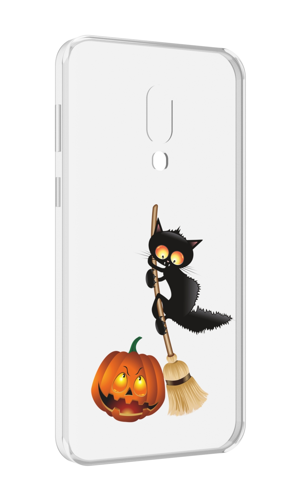 

Чехол MyPads хэлуинский котик для Meizu 16 Plus / 16th Plus, Прозрачный, Tocco