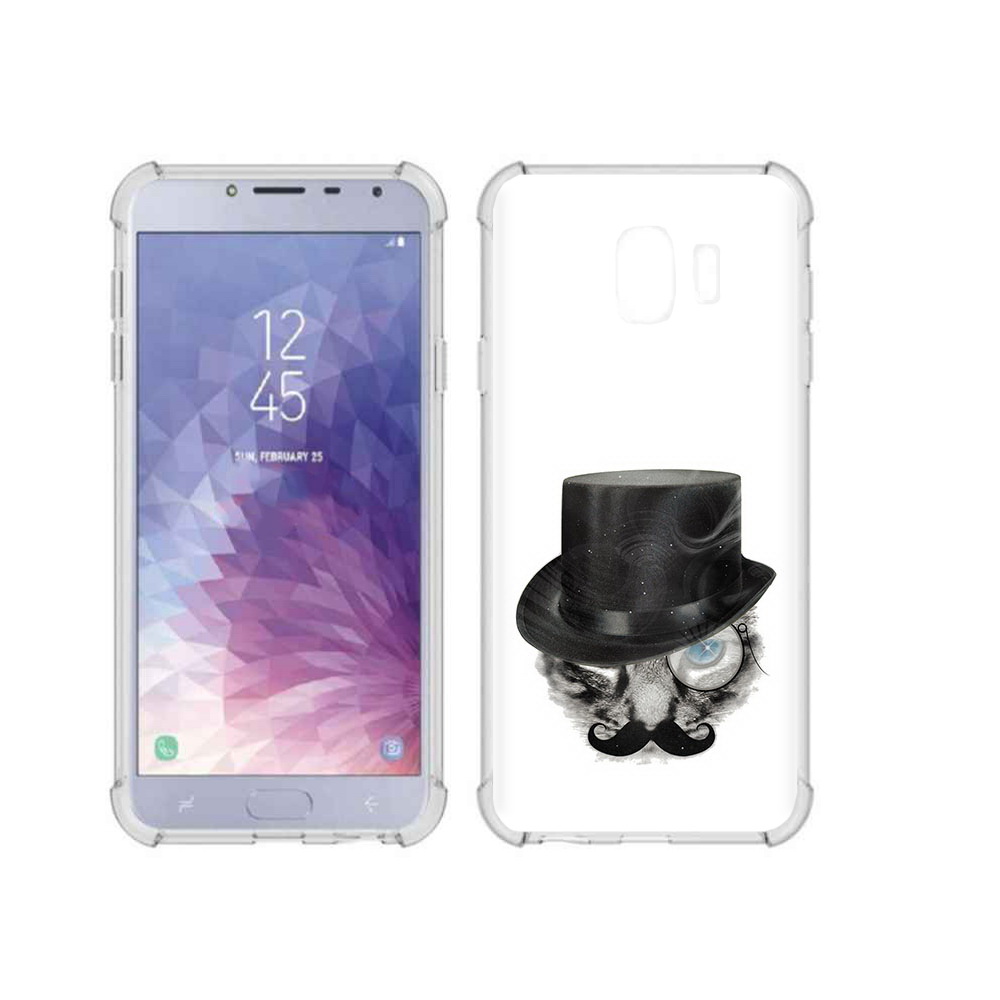 

Чехол MyPads Tocco для Samsung Galaxy J4 (2018) интелегентный кот, Прозрачный, Tocco