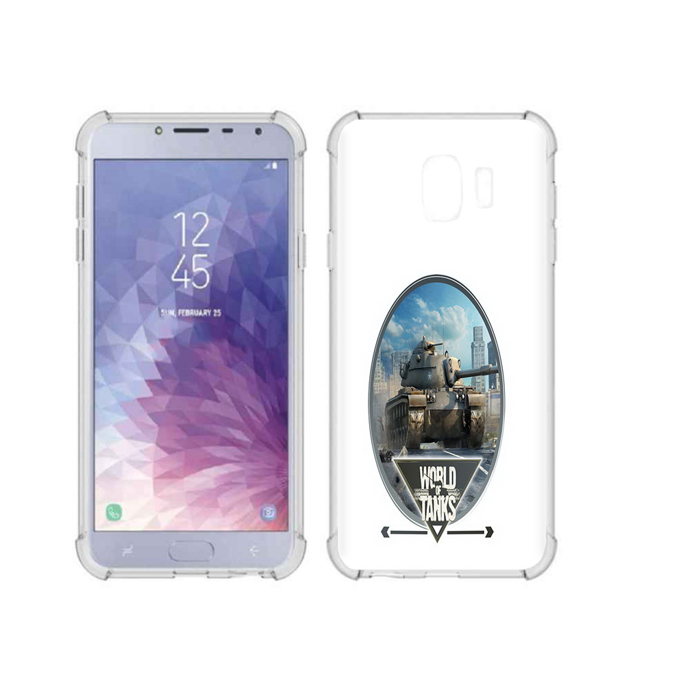 

Чехол MyPads Tocco для Samsung Galaxy J4 (2018) игра с танками, Прозрачный, Tocco